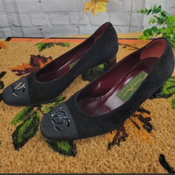 FRANCOIS XAVIER Made in Italy Vintage Suede Heels - Picture 9 of 9